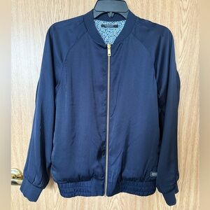 Scotch & Soda Dark Blue Reversible Jacket with Gold Accents
